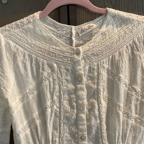 🔥LOVE SHACK FANCY ANTIQUE WHITE LAWN DRESS🔥 - Picture 6 of 14